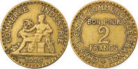France 2 Francs Coin, Chambre de commerce, Aluminum-Bronze -