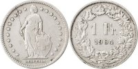 Switzerland Franc Coin, Silver, KM:24 -