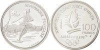 France 100 Francs Coin, Silver, KM:972 -