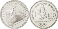France 100 Francs Coin, Silver, KM:981 -