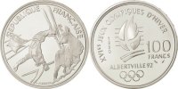 France 100 Francs Coin, Silver, KM:983 -