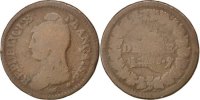 France Decime Coin, Dupré, Paris, Bronze, KM:645.1 -