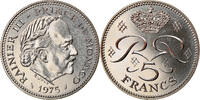 Monaco 5 Francs Coin, Rainier III, Copper-nickel, KM:150 -