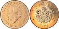 Monaco 10 Francs Coin, Rainier III, Copper-Nickel-Aluminum -