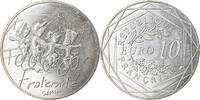 France 10 Euro Fraternité, Silver, Gadoury:EU719 -