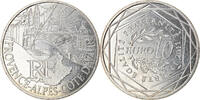 France 10 Euro Provence-Alpes-Cote d'Azur, Silver, KM:1749 -