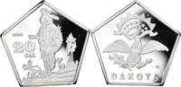 United States 20 Dollars Coin, Dakota, Silver Clad -