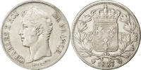 France 5 Francs Coin, Charles X, Paris, Silver, KM:728.1 -