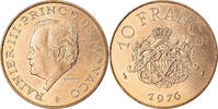 Monaco 10 Francs Coin, Rainier III, Copper-Nickel-Aluminum -