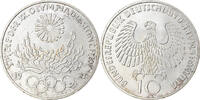 GERMANY - FEDERAL REPUBLIC 10 Mark Coin, Karlsruhe, Silver -