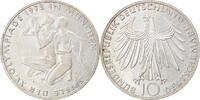 GERMANY - FEDERAL REPUBLIC 10 Mark Coin, Stuttgart, Silver -
