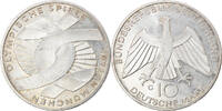 GERMANY - FEDERAL REPUBLIC 10 Mark Coin, Karlsruhe, Silver -