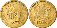 Monaco 2 Francs Coin, Louis II, undated (1945), Aluminum-Bronze -