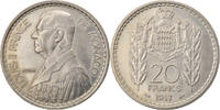 Monaco 20 Francs, Vingt Coin, Louis II, Poissy -