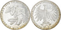 GERMANY - FEDERAL REPUBLIC 10 Mark Coin, Hambourg, Silver -
