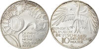 GERMANY - FEDERAL REPUBLIC 10 Mark Coin, Karlsruhe, Silver -