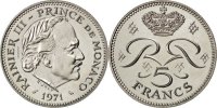 Monaco 5 Francs Coin, Cupro-nickel, KM:E58, Gadoury:153 -
