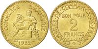 France 2 Francs Coin, Chambre de commerce, Aluminum-Bronze -
