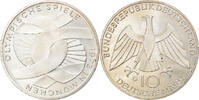 GERMANY - FEDERAL REPUBLIC 10 Mark Coin, Karlsruhe, Silver -