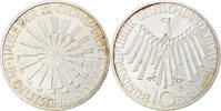 GERMANY - FEDERAL REPUBLIC 10 Mark Coin, Hamburg, Silver -