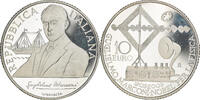 Italy 10 Euro Guglielmo Marconi, Rome, BE, Silver, KM:317 -