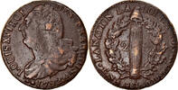 France 2 Sols Coin, 2 sols françois, Metz, Bronze, KM:603.2 -