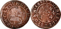 France Double Tournois Coin, Ardennes, Fréd-Maurice de La Tour, Sedan -