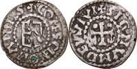 France Denier Coin, Herbert I, Le Mans, Immobilized type -