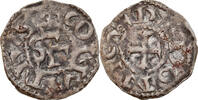 France Denier Coin, Bretagne, Conan III, Rennes, Silver -