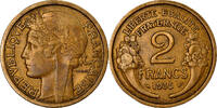 France 2 Francs Coin, Morlon, Aluminum-Bronze, KM:886 -