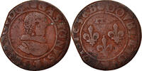 France Double Tournois Coin, DOMBES, Gaston d'Orléans, Trévoux -