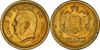 Monaco 2 Francs Coin, Paris, Cupro-Aluminium, Gadoury:134 -