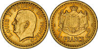 Monaco 2 Francs Coin, Paris, Cupro-Aluminium, Gadoury:134 -