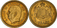 Monaco Franc Coin, Poissy, Cupro-Aluminium, Gadoury:MC 132 -