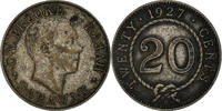 Sarawak 20 Cents Coin, Charles V. Brooke, Heaton, Birmingham -