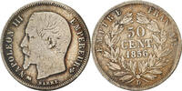 France 50 Centimes Coin, Napoleon III, Napoléon III, Lyon -