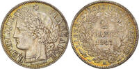 France 2 Francs Coin, Cérès, Paris, Silver, KM:817.1 -