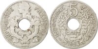 French Indochina 5 Cents Coin, Copper-nickel, KM:18 -