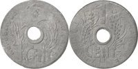 French Indochina Cent Coin, Zinc, KM:24.3, Lecompte:109 -
