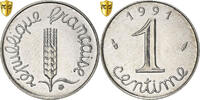 France 1 Centime Épi, Paris, Coin Alignment, Stainless Steel, PCGS -