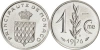 Monaco Centime Coin, Stainless Steel, KM:E68, Gadoury:144 -