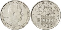 Monaco Franc Coin, Rainier III, Nickel, KM:140, Gadoury:150 -