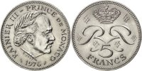 Monaco 5 Francs Coin, Rainier III, Copper-nickel, KM:150 -