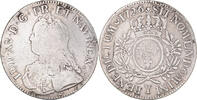 France Ecu Coin, Louis XV, Écu aux branches d'olivier, Bourges -