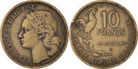France 10 Francs Coin, Guiraud, Beaumont - Le Roger, Error Rotaded Die -