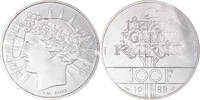 France 100 Francs Coin, Fraternité, ESSAI, Silver, KM:E141 -