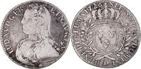 France 1/2 ECU, 44 Sols Coin, Louis XV, 1/2 Écu aux branches d'olivier -
