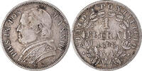 ITALIAN STATES Lira Coin, PAPAL STATES, Pius IX, Roma -