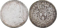 France 1/2 ECU, 44 Sols Coin, Louis XV, 1/2 Écu aux branches d'olivier -