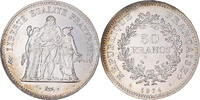 France 50 Francs Coin, Hercule, Hybrid issue, Silver -